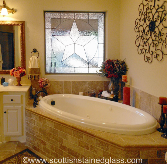 bathroom stained glass houston texas star