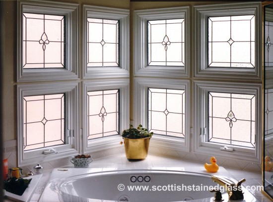 bathroom stained glass windows houston