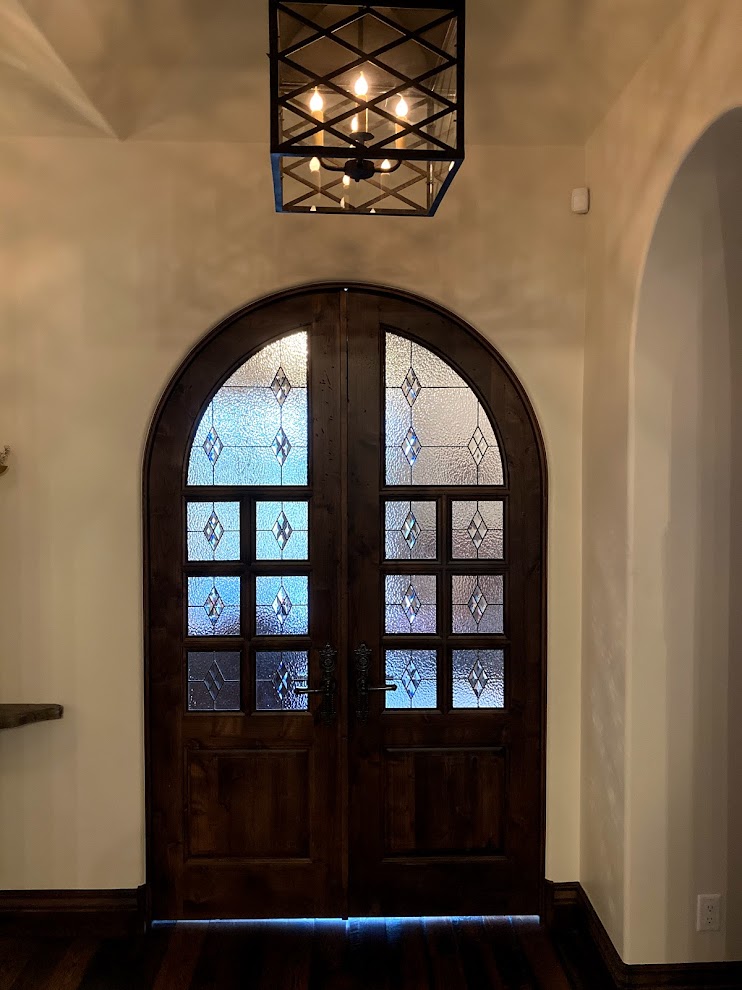 stained glass houston home