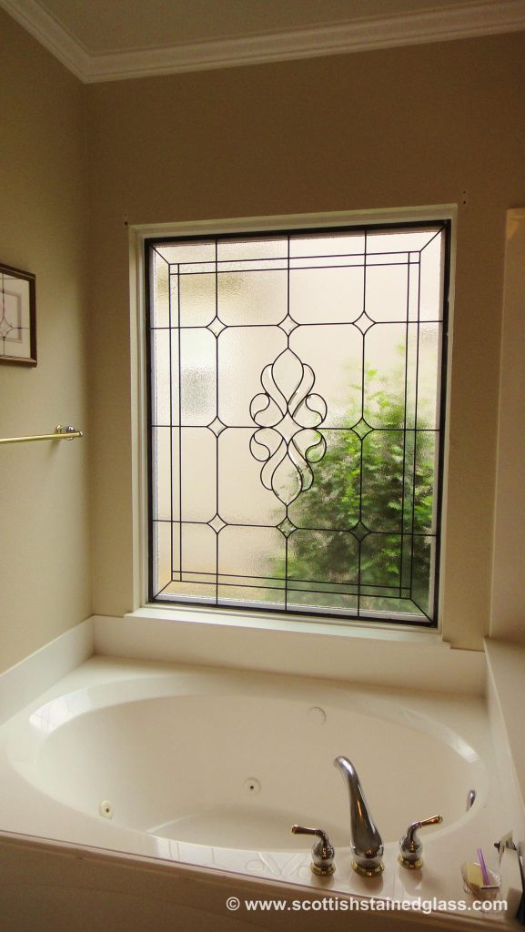 bathroom stained glass houston